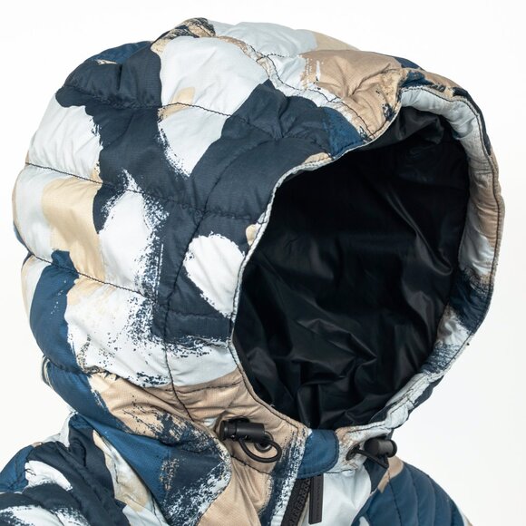 Canada Goose Cabri Blue Free Form Camo Quilted Hooded Down Jacket - Picture 9 of 16